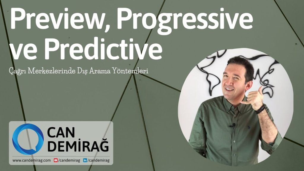 Preview progressive predictive arama dialer